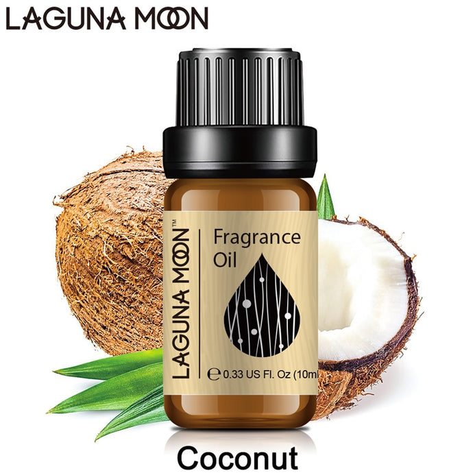 Fragrance Coconut Oil Lagunamoon 10ml Coffee Lotus Gardenia Chocolate Milk Jasmine Orange Peppermint Patchouli Oil Aroma